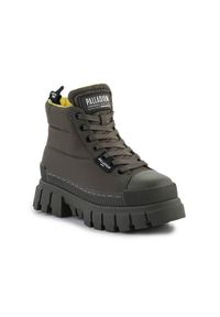 Buty do chodzenia damskie Palladium Revolt Boot Overcush Olive Night. Wysokość cholewki: za kostkę. Kolor: zielony. Materiał: tkanina. Szerokość cholewki: normalna. Sport: turystyka piesza