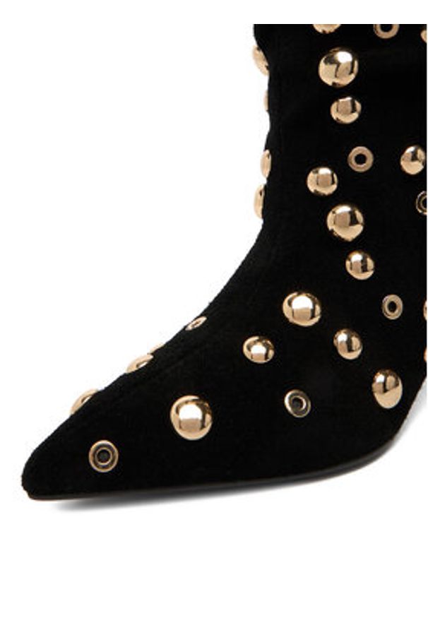 Eva Minge Botki EO-TESS-2117-05 Czarny. Kolor: czarny. Materiał: zamsz, skóra