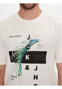 Jack & Jones - Jack&Jones T-Shirt Jjclarc 12247768 Biały Relaxed Fit. Kolor: biały. Materiał: bawełna #4
