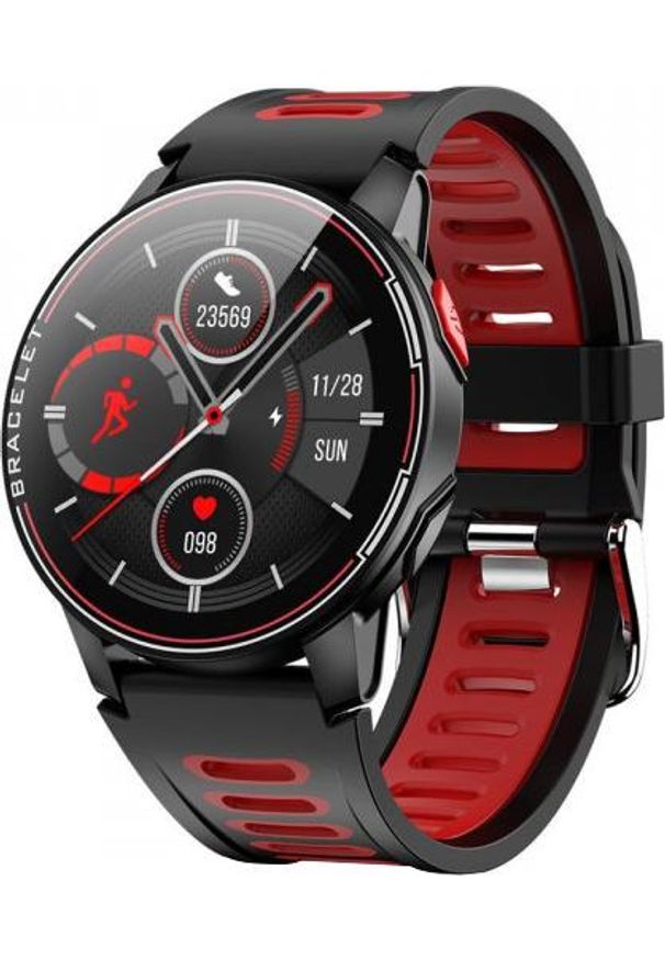 Smartwatch Senbono S20 Czarno-czerwony (27682). Rodzaj zegarka: smartwatch. Kolor: wielokolorowy, czarny, czerwony