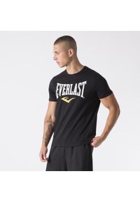 EVERLAST - Koszulka sportowa męska Everlast 37M290J862000. Kolor: czarny. Materiał: bawełna. Długość rękawa: krótki rękaw. Długość: krótkie