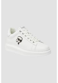 Karl Lagerfeld - KARL LAGERFELD Białe sneakersy Karl Nft Lo Lace. Kolor: biały