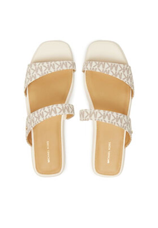 MICHAEL Michael Kors Klapki Jaida 40S5JDFS1B Écru. Materiał: skóra
