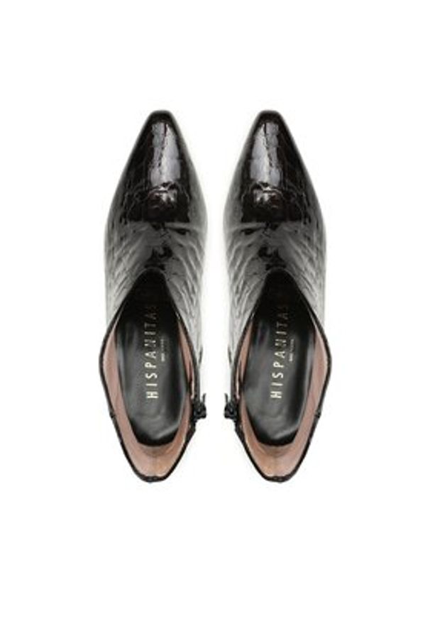 Hispanitas Botki Dalia-I23 HI233018 Czarny. Kolor: czarny. Materiał: lakier, skóra