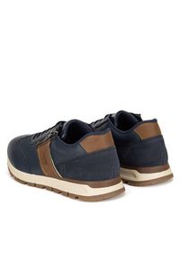 Rieker Sneakersy B0501-14 Granatowy. Kolor: niebieski. Materiał: skóra #5
