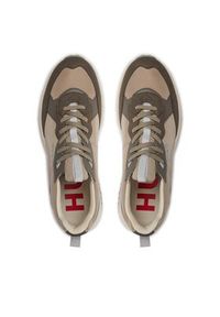 Hugo - HUGO Sneakersy Kane Runn 50504379 Beżowy. Kolor: beżowy. Materiał: skóra #3