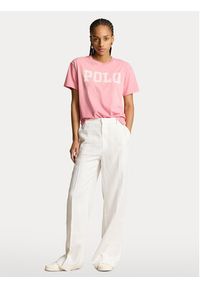 Polo Ralph Lauren T-Shirt 211935591002 Różowy Regular Fit. Typ kołnierza: polo. Kolor: różowy. Materiał: bawełna #4