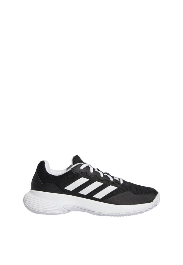 Buty damskie do tenisa Adidas Game Court 2. Kolor: czarny, biały, wielokolorowy. Materiał: materiał. Sport: tenis