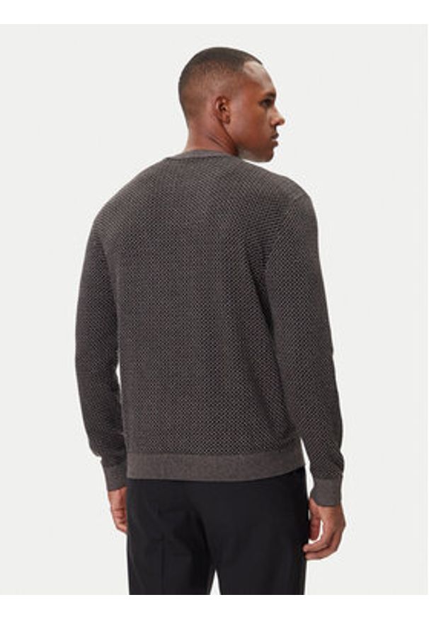 Armani Exchange Sweter XM001913 AF18841 FC012 Czarny Slim Fit. Kolor: czarny. Materiał: bawełna, wiskoza