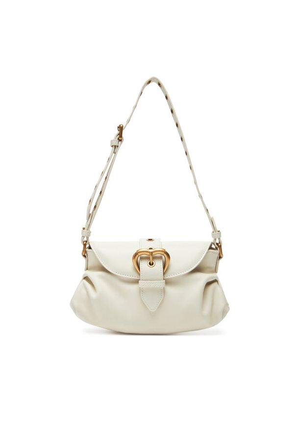 Pinko - PINKO Torebka Jolene Shoulder Mini PE 25 PLTT 102802 A270 Biały. Kolor: biały. Materiał: skórzane
