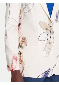 Desigual Marynarka Arty 25WWEW21 Biały Regular Fit. Kolor: biały. Materiał: bawełna #4