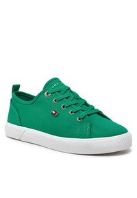 TOMMY HILFIGER - Tommy Hilfiger Tenisówki Vulc Canvas Sneaker FW0FW08063 Zielony. Kolor: zielony #2