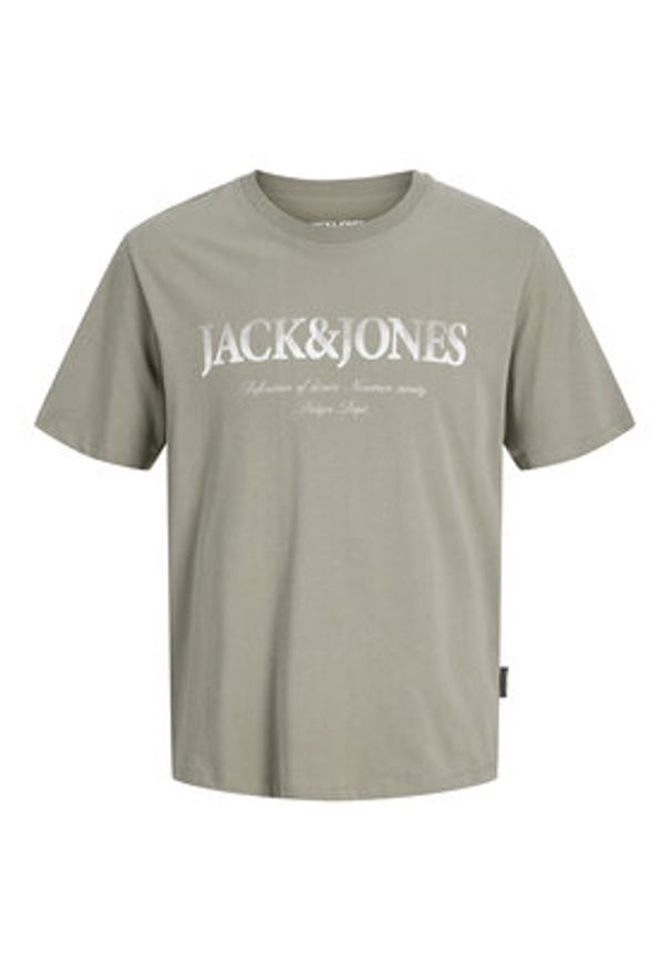 Jack & Jones T-Shirt Evin 12290173 Szary Regular Fit. Kolor: szary. Materiał: bawełna