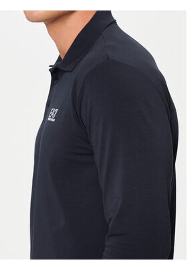 EA7 Emporio Armani Polo 8NPF15 PJVQZ 0562 Granatowy Regular Fit. Typ kołnierza: polo. Kolor: niebieski. Materiał: bawełna
