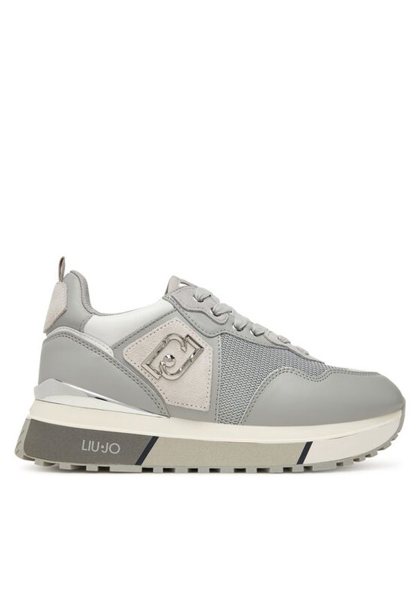 Liu Jo Sneakersy Maxi Wonder 01 BF5009 PX685 Szary. Kolor: szary. Materiał: skóra