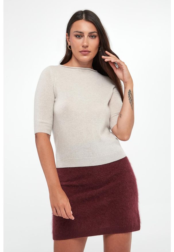 Marella - Sweter damski kaszmirowy Manto MARELLA. Materiał: kaszmir