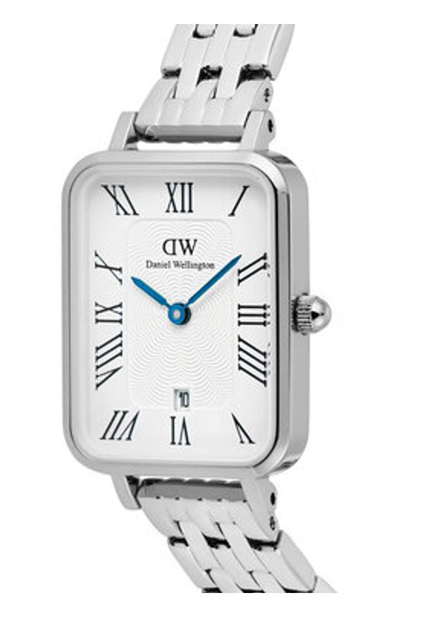 Daniel Wellington Zegarek Quadro DW00100864 Srebrny. Kolor: srebrny