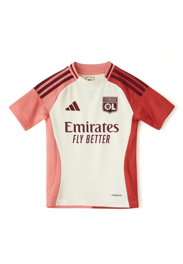 Adidas - Koszulka Olympique Lyonnais 24/25 Third Kids. Kolor: beżowy, biały, wielokolorowy