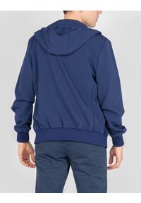 Invicta Bluza "Full-Zip" | 4454263 | Mężczyzna | Granatowy. Okazja: na co dzień. Typ kołnierza: kaptur. Kolor: niebieski. Materiał: poliester. Wzór: aplikacja. Styl: casual