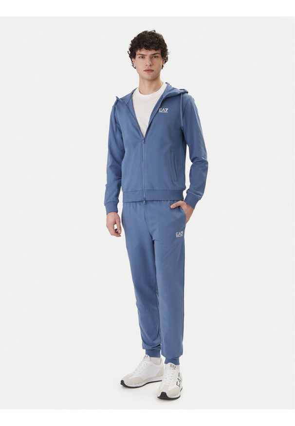 EA7 Emporio Armani Dres 8NPV63 PJVRZ UB064 Niebieski Regular Fit. Kolor: niebieski. Materiał: bawełna