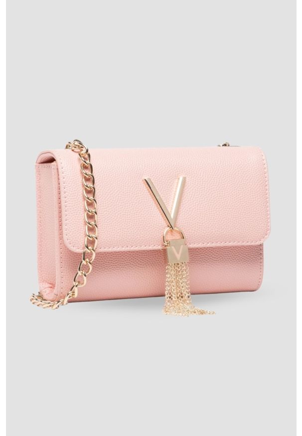 Valentino by Mario Valentino - VALENTINO Mała różowa kopertówka Divina Pochette. Kolor: różowy