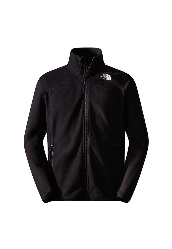 Bluza The North Face 100 Glacier Full-Zip Fleece 0A855X4H01 - czarna. Okazja: na co dzień. Kolor: czarny. Materiał: poliester. Styl: casual, klasyczny