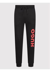 Hugo Spodnie dresowe Dutschi 50473211 Czarny Regular Fit. Kolor: czarny. Materiał: bawełna #5