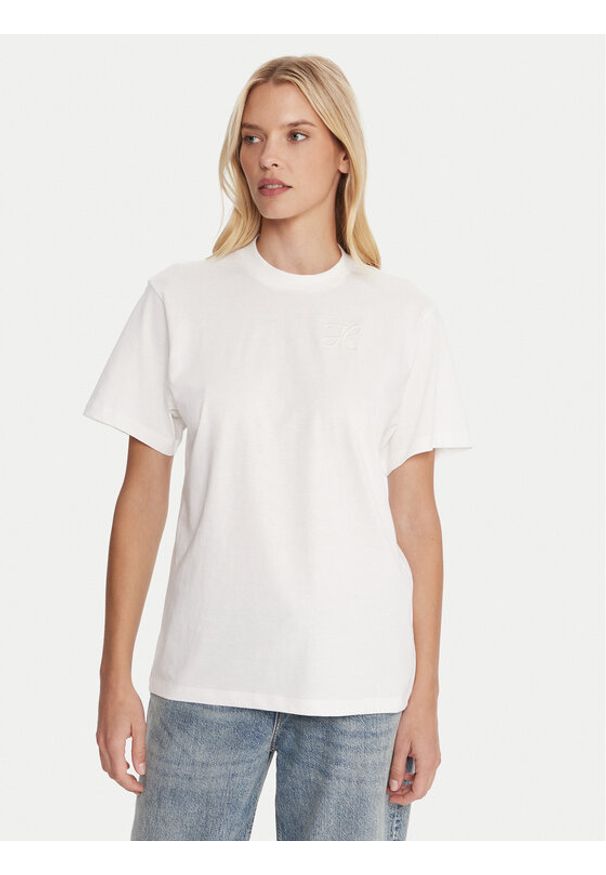 Hugo - HUGO T-Shirt Vintage 50550901 Biały Relaxed Fit. Kolor: biały. Materiał: bawełna. Styl: vintage