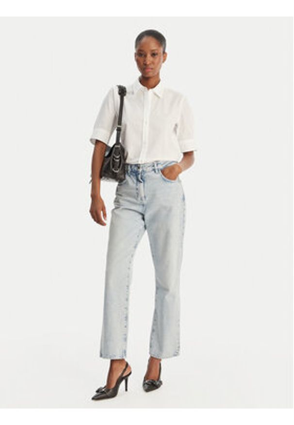 Hugo - HUGO Koszula 50540156 Biały Regular Fit. Kolor: biały. Materiał: bawełna