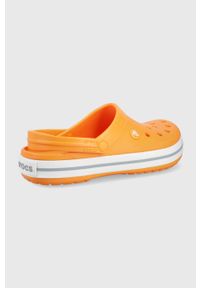 Crocs klapki kolor pomarańczowy. Nosek buta: okrągły. Kolor: pomarańczowy. Materiał: materiał. Wzór: gładki #3