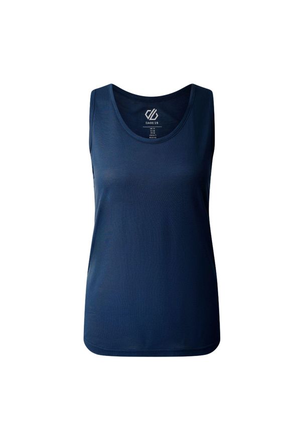 DARE 2B - Vest Top Damski Z Nadrukiem Na Plecach Harmonic. Kolor: niebieski. Wzór: nadruk