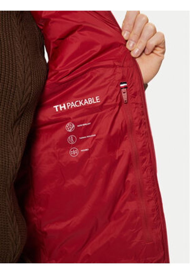 TOMMY HILFIGER - Tommy Hilfiger Kamizelka MW0MW37677 Czerwony Regular Fit. Kolor: czerwony. Materiał: syntetyk