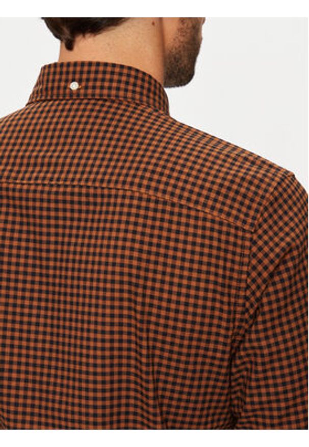 Jack & Jones Koszula Brook 12192150 Brązowy Slim Fit. Kolor: brązowy. Materiał: bawełna
