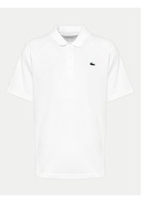 Lacoste Polo DH3201 Biały Regular Fit. Typ kołnierza: polo. Kolor: biały. Materiał: syntetyk