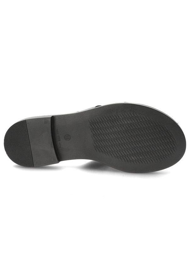 Czarne Klapki Armodo Modne Buty Damskie. Kolor: czarny. Sezon: lato. Obcas: na obcasie. Styl: klasyczny. Wysokość obcasa: niski