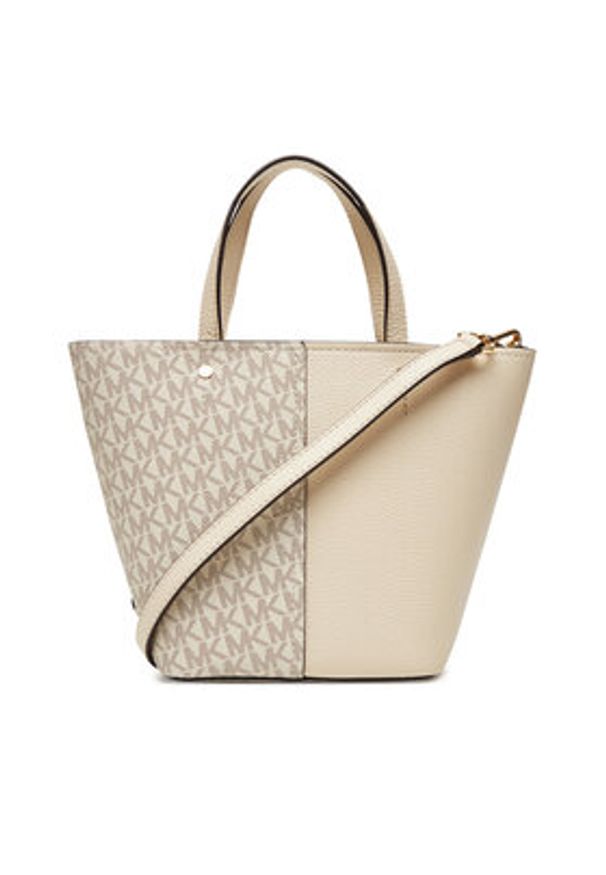 MICHAEL Michael Kors Torebka Flora 32T5GFFC1B Écru. Kolor: kremowy. Materiał: skórzane