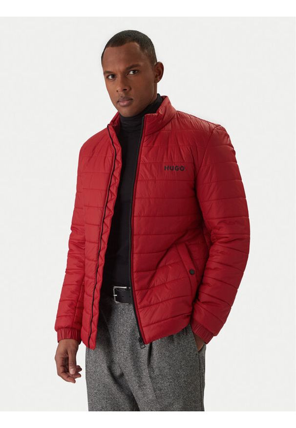 Hugo - HUGO Kurtka przejściowa Benti2221 50468719 Czerwony Regular Fit. Kolor: czerwony. Materiał: syntetyk