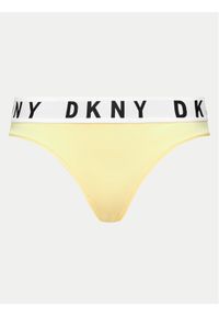 DKNY Stringi DK4529 Żółty. Kolor: żółty. Materiał: bawełna