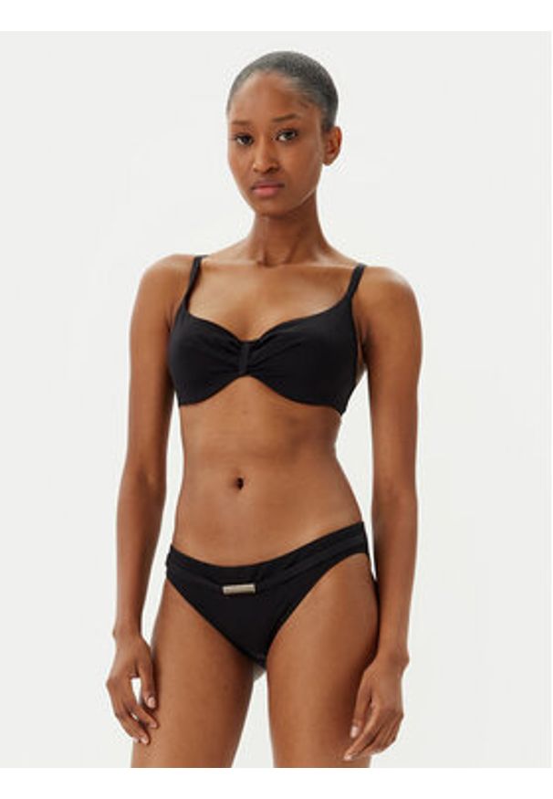 Chantelle Dół od bikini Icon C16VA0 Czarny. Kolor: czarny. Materiał: syntetyk