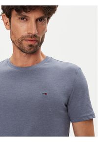 Tommy Jeans T-Shirt Jaspe DM0DM20363 Niebieski Slim Fit. Kolor: niebieski. Materiał: bawełna