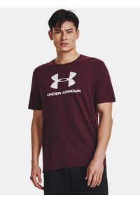 Under Armour - Koszulka fitness męska UNDER ARMOUR LOGO SS z krótkim rękawem. Kolor: czerwony, wielokolorowy, brązowy. Długość rękawa: krótki rękaw. Długość: krótkie. Sport: fitness #2