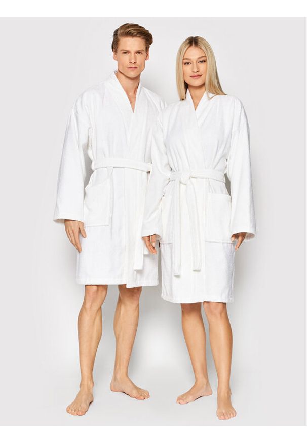 Sprandi Szlafrok SP22-AC002 Biały. Kolor: biały. Materiał: bawełna