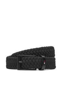 TOMMY HILFIGER - Pasek Męski Tommy Hilfiger. Kolor: czarny