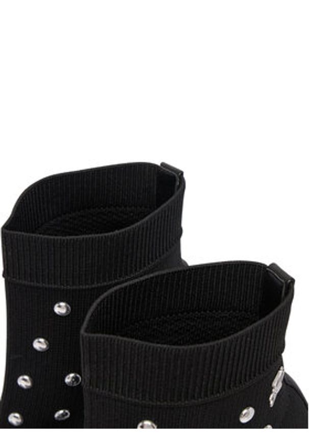 Karl Lagerfeld - KARL LAGERFELD Botki Pandara KL31367 Czarny. Kolor: czarny. Materiał: materiał