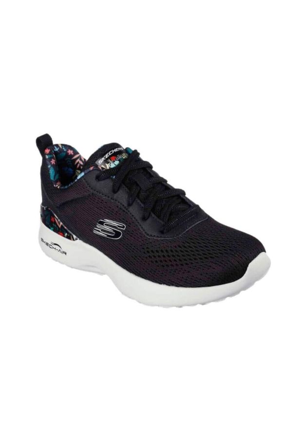 skechers - Buty sportowe Sneakersy damskie, Skech-Air Dynamight - Laid Out. Kolor: biały, czarny, wielokolorowy. Materiał: tkanina. Model: Skechers Sport. Sport: turystyka piesza