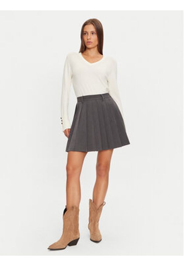 Brave Soul Sweter LK-248IVYA Écru Regular Fit. Materiał: syntetyk