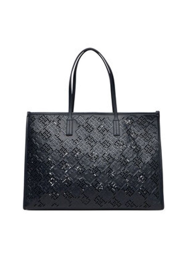 TOMMY HILFIGER - Tommy Hilfiger Torebka Th City AW0AW17501 Granatowy. Kolor: niebieski. Materiał: skórzane