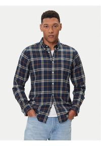 Barbour Koszula Crossfell MSH4995BL33 Granatowy Tailored Fit. Kolor: niebieski. Materiał: bawełna