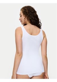 Triumph Top Sense Of Cotton 10224974 Biały Slim Fit. Kolor: biały. Materiał: bawełna #3