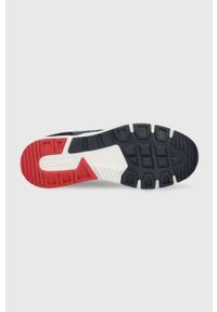 U.S. Polo Assn. sneakersy kolor granatowy. Nosek buta: okrągły. Zapięcie: sznurówki. Kolor: niebieski. Materiał: guma. Obcas: na obcasie. Wysokość obcasa: niski